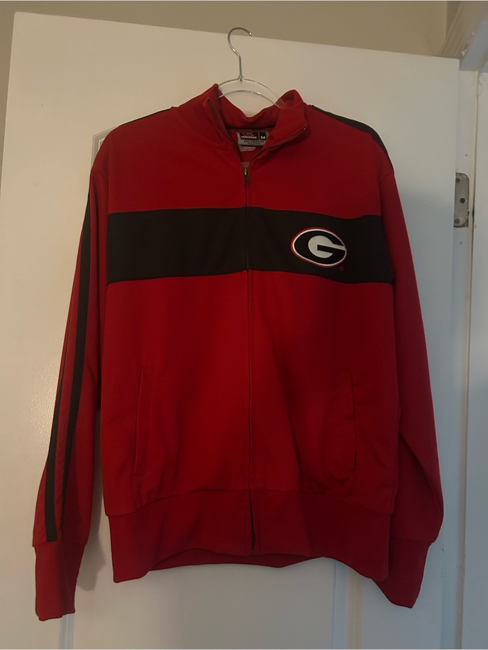 Vintage University of Georgia Red & Black Zip Track Jacket